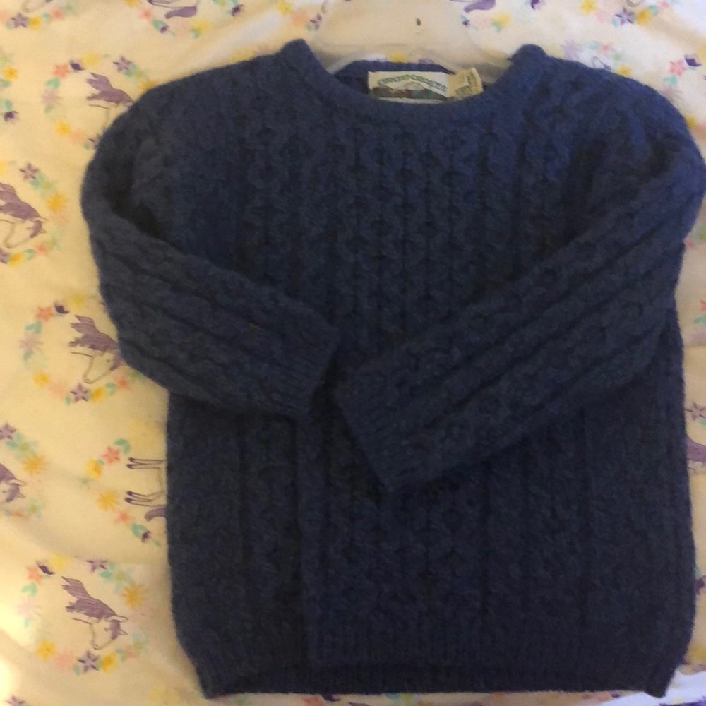 Kids Aran Crafts wool sweater